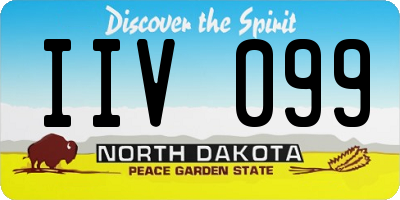 ND license plate IIV099