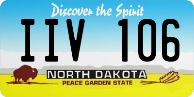 ND license plate IIV106