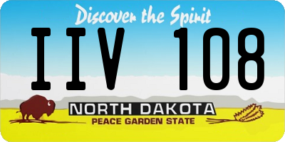 ND license plate IIV108