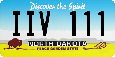 ND license plate IIV111