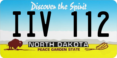 ND license plate IIV112