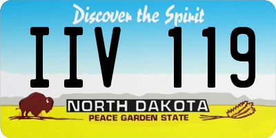 ND license plate IIV119