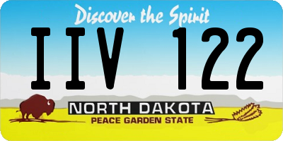 ND license plate IIV122