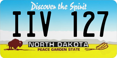 ND license plate IIV127