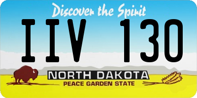 ND license plate IIV130