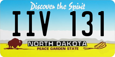 ND license plate IIV131