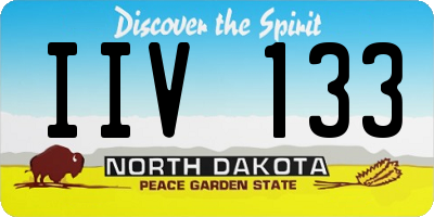 ND license plate IIV133