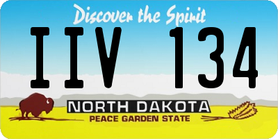 ND license plate IIV134