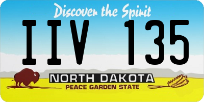 ND license plate IIV135