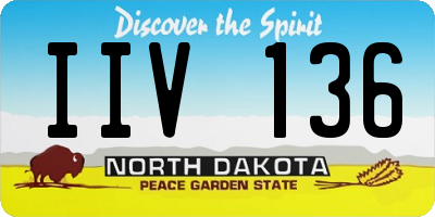 ND license plate IIV136