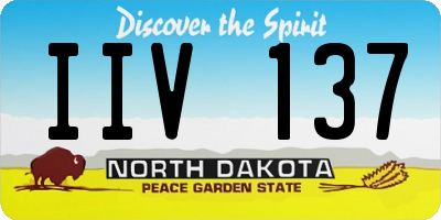 ND license plate IIV137