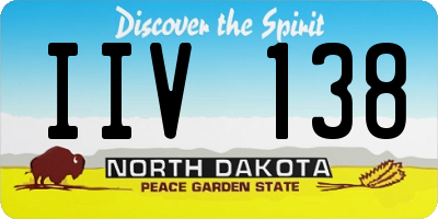 ND license plate IIV138