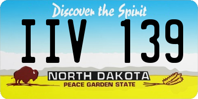 ND license plate IIV139