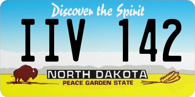 ND license plate IIV142