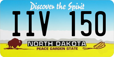 ND license plate IIV150