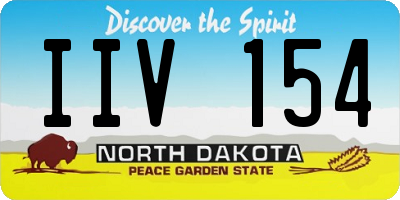 ND license plate IIV154