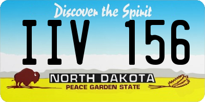 ND license plate IIV156