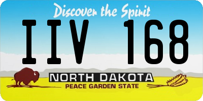 ND license plate IIV168