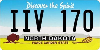 ND license plate IIV170