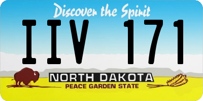 ND license plate IIV171