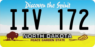 ND license plate IIV172