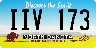ND license plate IIV173
