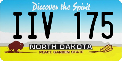ND license plate IIV175