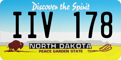 ND license plate IIV178