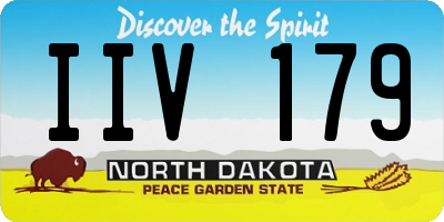 ND license plate IIV179