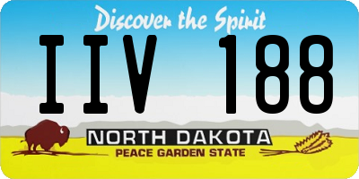 ND license plate IIV188
