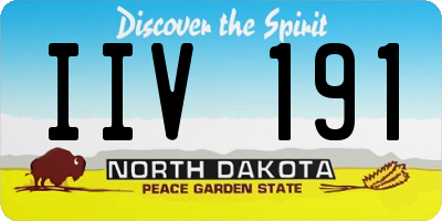 ND license plate IIV191