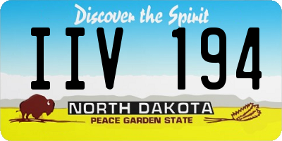 ND license plate IIV194