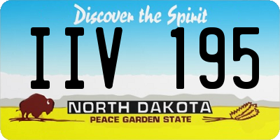 ND license plate IIV195