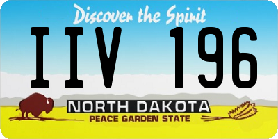 ND license plate IIV196