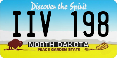 ND license plate IIV198