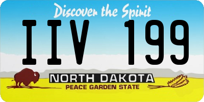 ND license plate IIV199