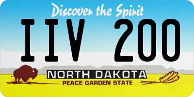 ND license plate IIV200