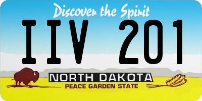 ND license plate IIV201