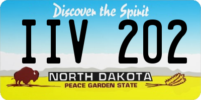 ND license plate IIV202