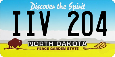 ND license plate IIV204