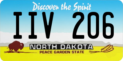 ND license plate IIV206