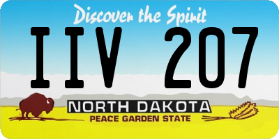 ND license plate IIV207