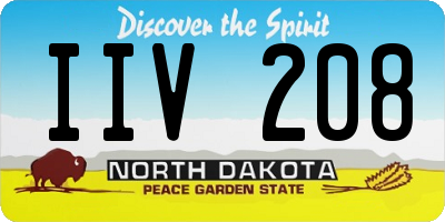 ND license plate IIV208