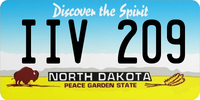 ND license plate IIV209