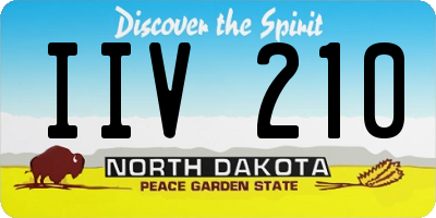 ND license plate IIV210