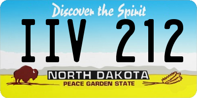 ND license plate IIV212
