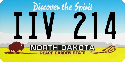 ND license plate IIV214