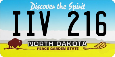 ND license plate IIV216