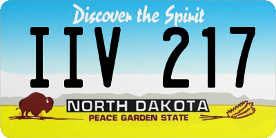 ND license plate IIV217