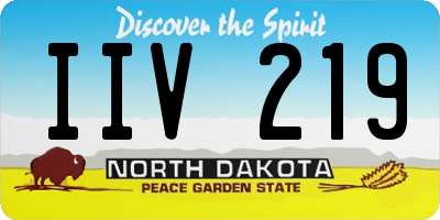 ND license plate IIV219